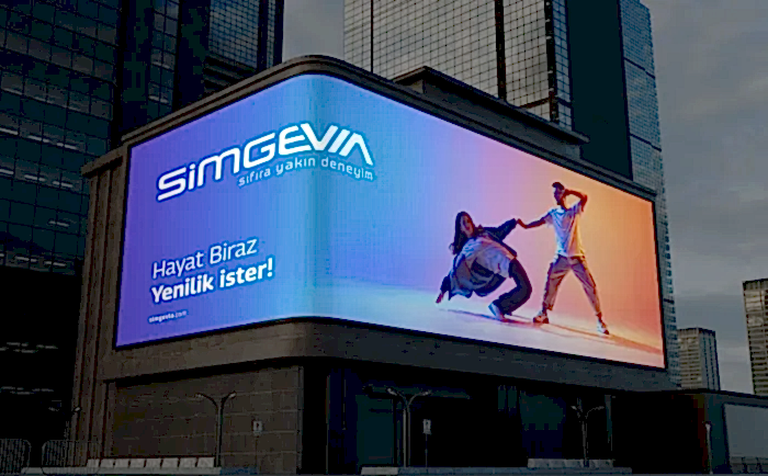 Simgevia Açıkhava reklamı